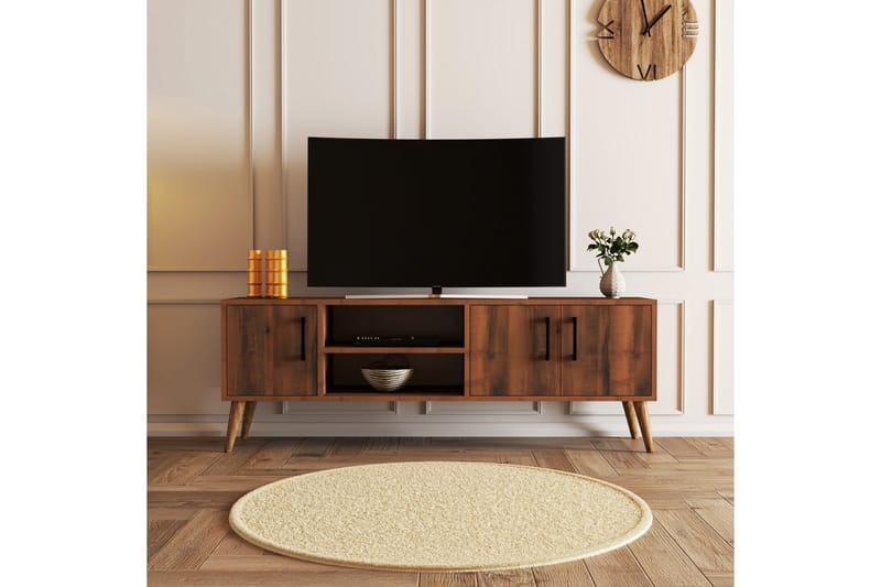 Tv-bänk Zakkum 150x52 cm - Brun - TV bänk & mediabänk