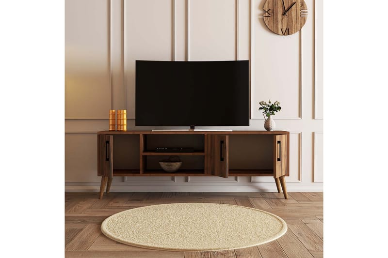 Tv-bänk Zakkum 150x52 cm - Brun - Möbler - TV- & Mediamöbler - TV bänk & mediabänk