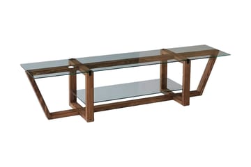 Tv-bänk Zakkum 158x35 cm - Brun - Möbler - TV- & Mediamöbler - TV bänk & mediabänk