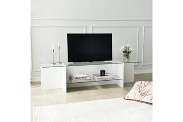 Tv-bänk Zakkum 158x40 cm - Vit - Möbler - TV- & Mediamöbler - TV bänk & mediabänk