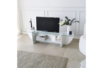 Tv-bänk Zakkum 158x40 cm - Vit - Möbler - TV- & Mediamöbler - TV bänk & mediabänk