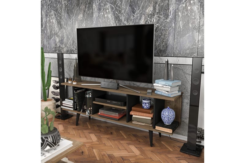 Tv-bänk Zakkum 160x38,6 cm - Brun - Möbler - TV- & Mediamöbler - TV bänk & mediabänk