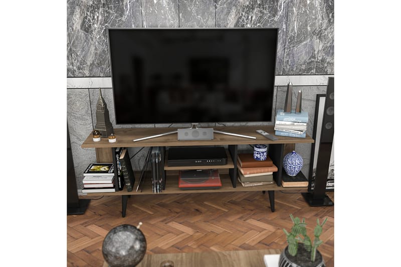 Tv-bänk Zakkum 160x38,6 cm - Brun - TV bänk & mediabänk