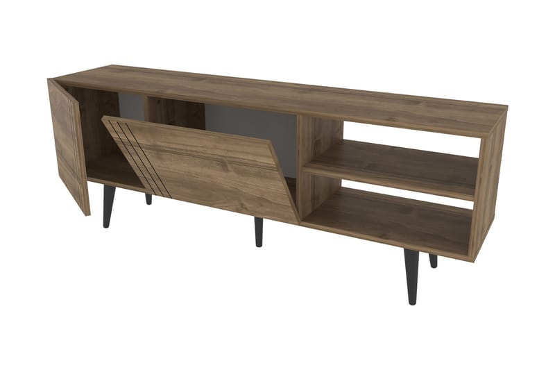 Tv-bänk Zakkum 160x38,6 cm - Brun - Möbler - TV- & Mediamöbler - TV bänk & mediabänk