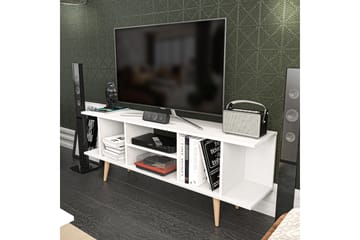 Tv-bänk Zakkum 160x38,6 cm - Vit - Möbler - TV- & Mediamöbler - TV bänk & mediabänk