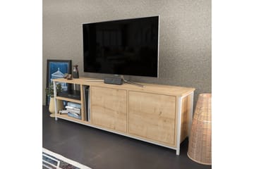 Tv-bänk Zakkum 160x50,8 cm - Vit - Möbler - TV- & Mediamöbler - TV bänk & mediabänk