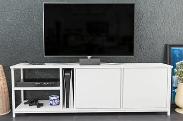 Tv-bänk Zakkum 160x50,8 cm - Vit - Möbler - TV- & Mediamöbler - TV bänk & mediabänk