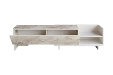 Tv-bänk Zakkum 165x41 cm - Vit - Möbler - TV- & Mediamöbler - TV bänk & mediabänk
