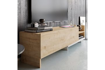 Tv-bänk Zakkum 165x41 cm - Vit - Möbler - TV- & Mediamöbler - TV bänk & mediabänk