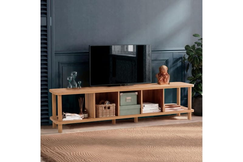 Tv-bänk Zakkum 180x43,7 cm - Grön - TV bänk & mediabänk