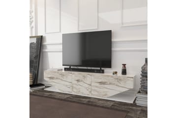 Tv-bänk Zakkum 180x45 cm - Vit - Möbler - TV- & Mediamöbler - TV bänk & mediabänk