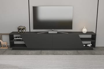 Tv-bänk Zakkum 240x47,4 cm - Antracit - Möbler - TV- & Mediamöbler - TV bänk & mediabänk