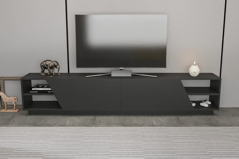 Tv-bänk Zakkum 240x47,4 cm - Antracit - TV bänk & mediabänk