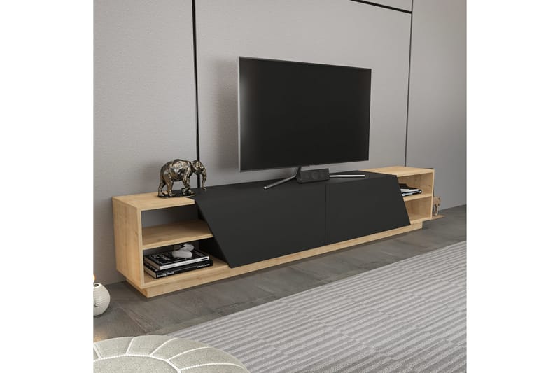 Tv-bänk Zakkum 240x47,4 cm - Brun - Möbler - TV- & Mediamöbler - TV bänk & mediabänk