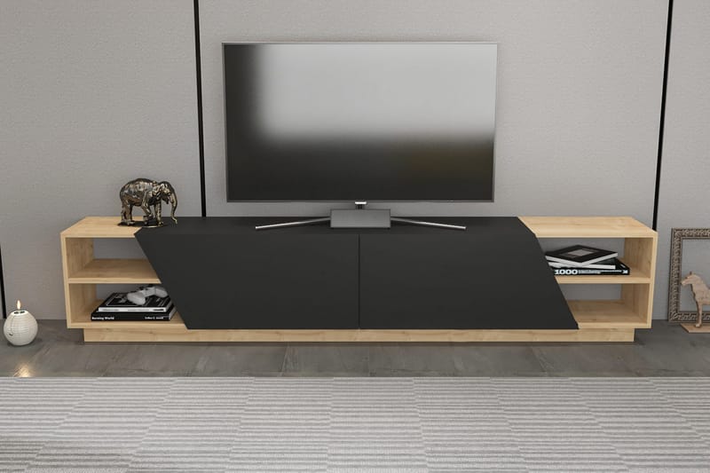Tv-bänk Zakkum 240x47,4 cm - Brun - Möbler - TV- & Mediamöbler - TV bänk & mediabänk
