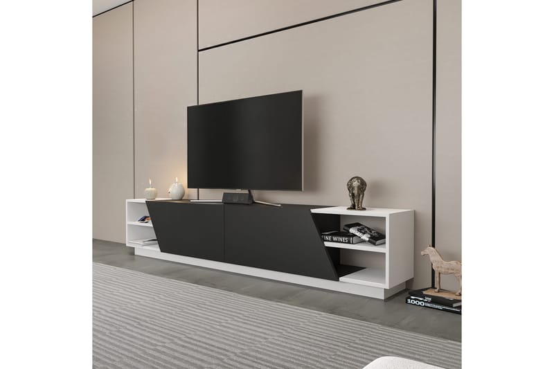 Tv-bänk Zakkum 240x47,4 cm - Vit - Möbler - TV- & Mediamöbler - TV bänk & mediabänk
