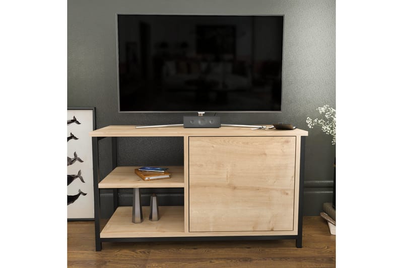 Tv-bänk Zakkum 89,6x50,8 cm - Svart - TV bänk & mediabänk