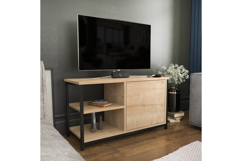 Tv-bänk Zakkum 89,6x50,8 cm - Svart - Möbler - TV- & Mediamöbler - TV bänk & mediabänk