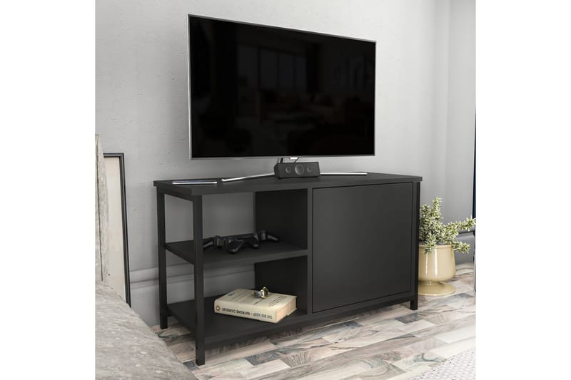 Tv-bänk Zakkum 89,6x50,8 cm - Svart - Möbler - TV- & Mediamöbler - TV bänk & mediabänk