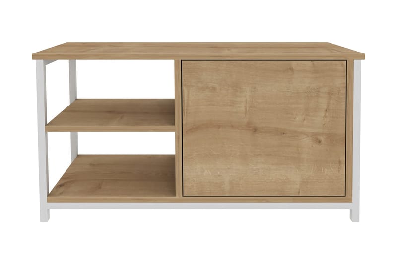 Tv-bänk Zakkum 89,6x50,8 cm - Vit - Möbler - TV- & Mediamöbler - TV bänk & mediabänk