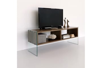 TV-bänk Zazana 122 cm - Brun - Möbler - TV- & Mediamöbler - TV bänk & mediabänk
