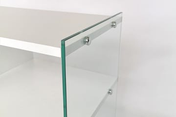 TV-bänk Zazana 122 cm - Vit - Möbler - TV- & Mediamöbler - TV bänk & mediabänk