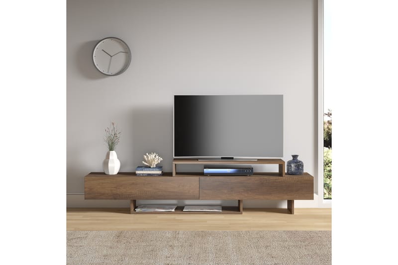 Tv-bänk Zenn 180 cm - Brun - TV bänk & mediabänk