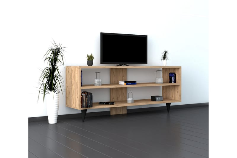 TV-Bänk Petefish 120 cm - Oak - Möbler - TV- & Mediamöbler - TV bänk & mediabänk