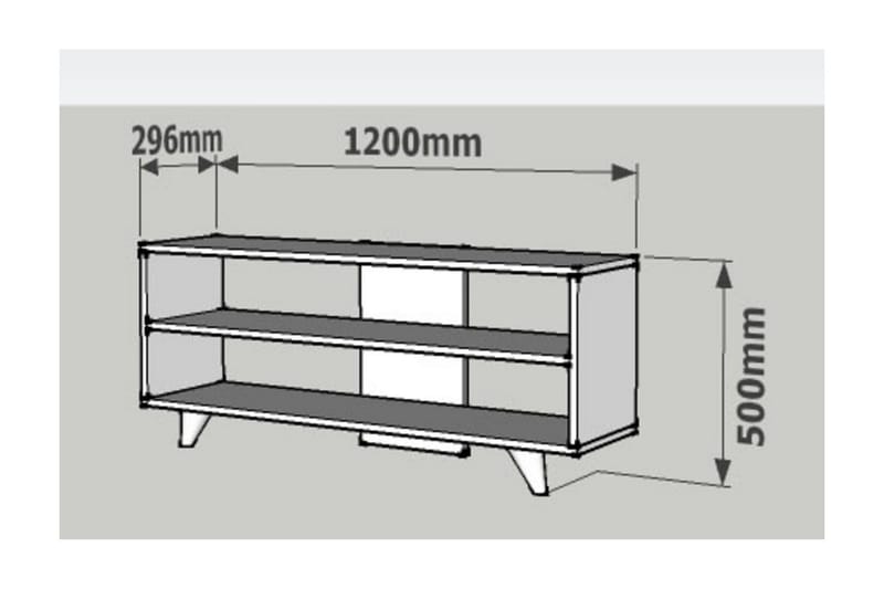 TV-Bänk Petefish 120 cm - Oak - Möbler - TV- & Mediamöbler - TV bänk & mediabänk