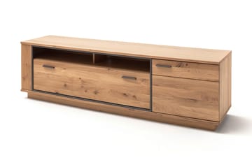 TV-Bänk Princevalle 210 cm - Ek|Antracit - Möbler - TV- & Mediamöbler - TV bänk & mediabänk