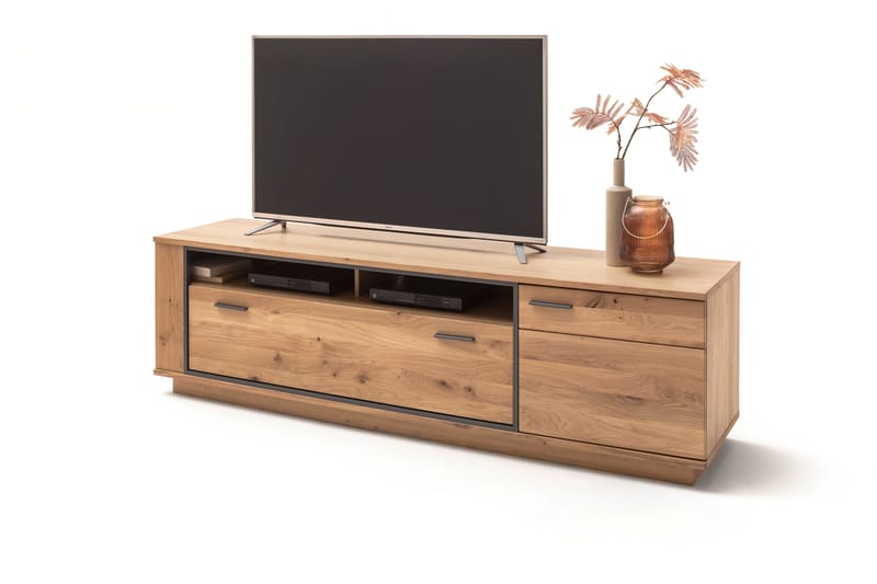 TV-Bänk Princevalle 210 cm - Ek|Antracit - TV bänk & mediabänk