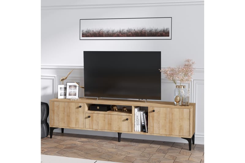 Tv-bänk Pennyson 180 cm - Natur - Möbler - TV- & Mediamöbler - TV bänk & mediabänk