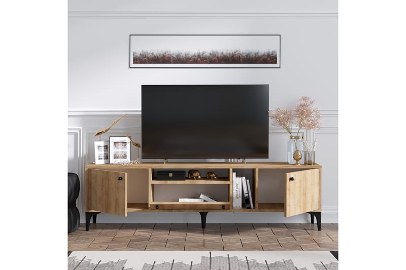 Tv-bänk Pennyson 180 cm - Natur - Möbler - TV- & Mediamöbler - TV bänk & mediabänk