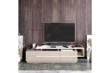 Tv-bänk Pianea 150 cm - Natur/Vit - Möbler - TV- & Mediamöbler - TV bänk & mediabänk