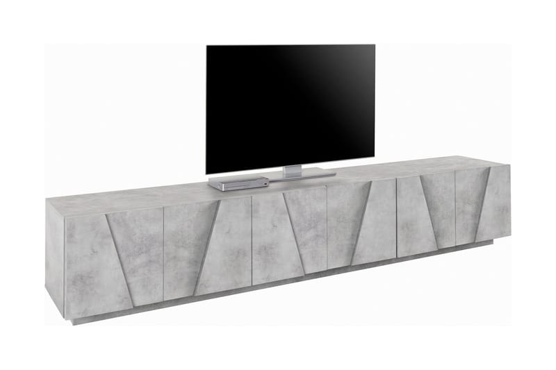 Tv-bänk Pinsac 244 cm 6 Dörrar - Betonggrå - TV bänk & mediabänk