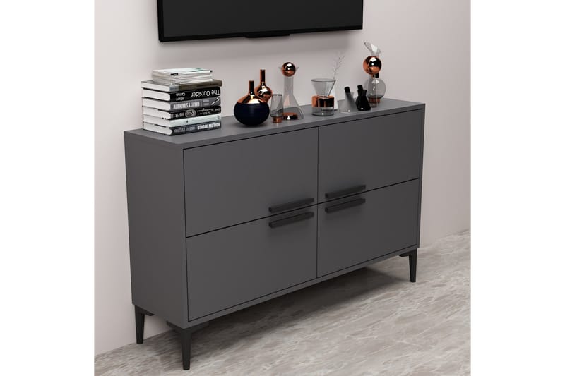 Tv-bänk Patro 120 cm - Antracit - Möbler - TV- & Mediamöbler - TV bänk & mediabänk