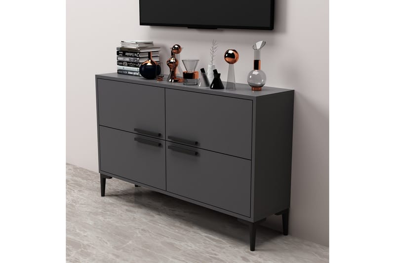 Tv-bänk Patro 120 cm - Antracit - Möbler - TV- & Mediamöbler - TV bänk & mediabänk