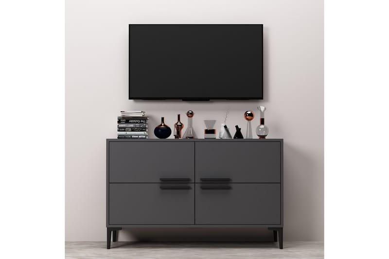 Tv-bänk Patro 120 cm - Antracit - Möbler - TV- & Mediamöbler - TV bänk & mediabänk