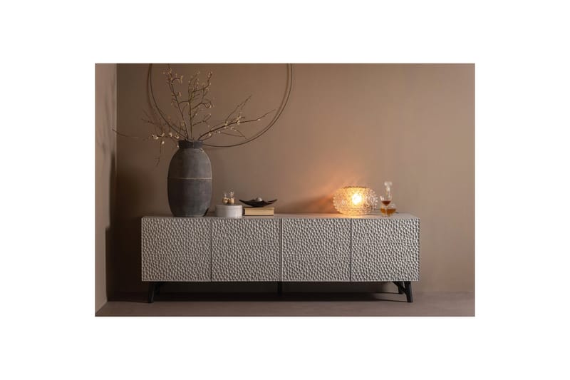 Tv-bänk Prezi 46 cm - Beige - Möbler - TV- & Mediamöbler - TV bänk & mediabänk