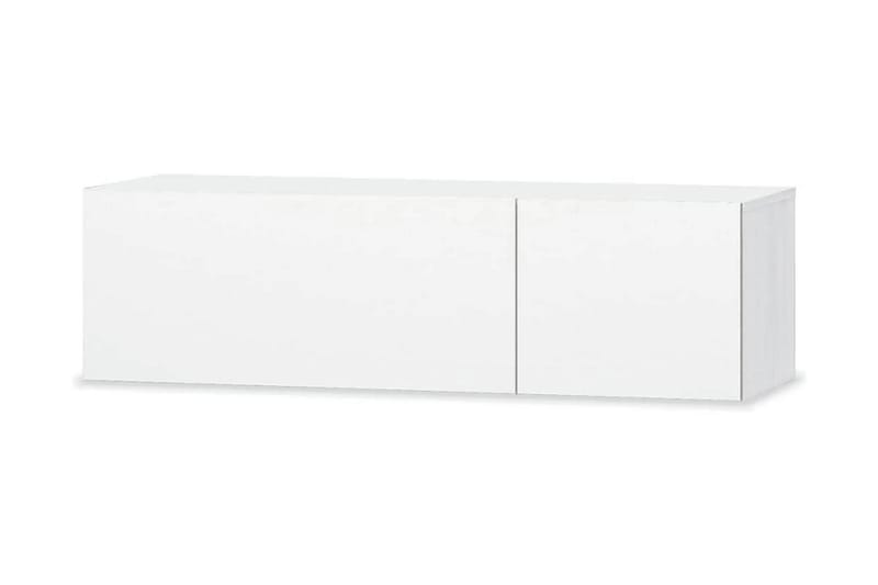 TV-möbel spånskiva 120x40x34 cm vit högglans - Vit - TV bänk & mediabänk