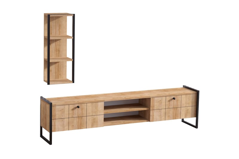 TV-möbelset Hacksjö 180 cm - Brun - Möbler - TV- & Mediamöbler - TV bänk & mediabänk