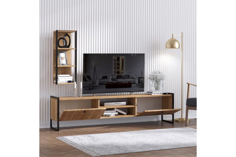 TV-möbelset Hacksjö 180 cm - Brun - Möbler - TV- & Mediamöbler - TV bänk & mediabänk