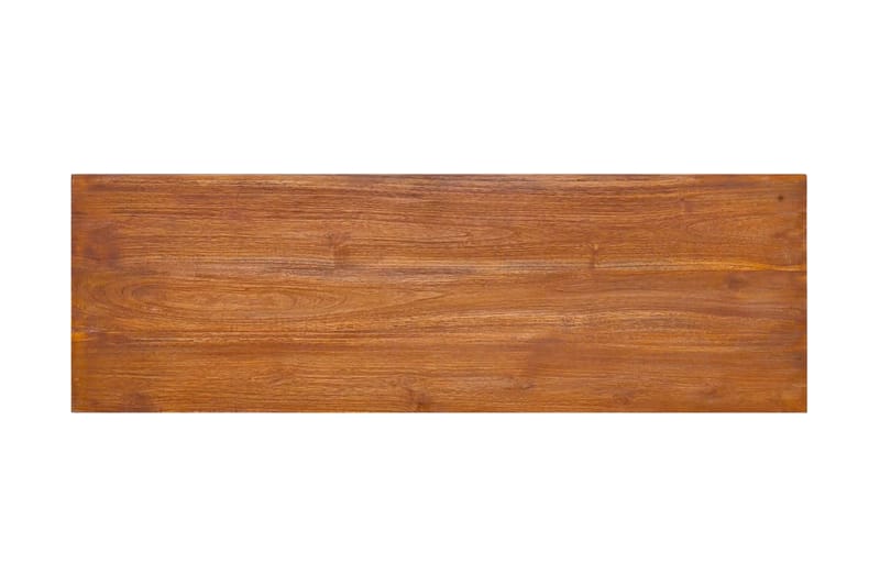 Väggmonterad TV-bänk 180x30x30 cm massiv teak - Brun - TV bänk & mediabänk
