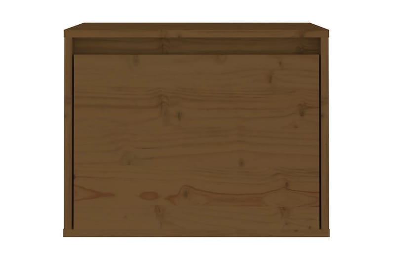 Väggskåp 45x30x35 cm massiv furu honungbrun - Brun - TV bänk & mediabänk
