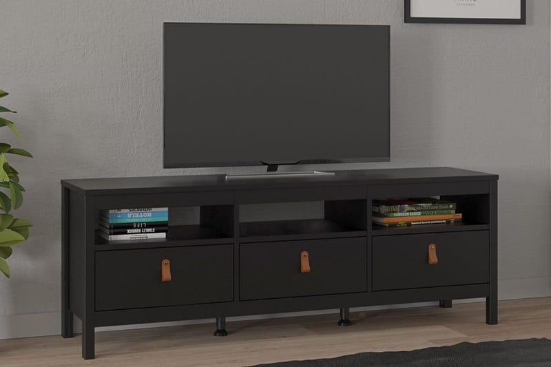 Vallvidera Tv-bänk 151 cm - Svart/Natur - Möbler - TV- & Mediamöbler - TV bänk & mediabänk