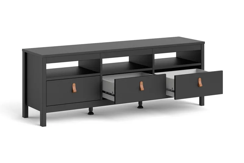 Vallvidera Tv-bänk 151 cm - Svart/Natur - Möbler - TV- & Mediamöbler - TV bänk & mediabänk