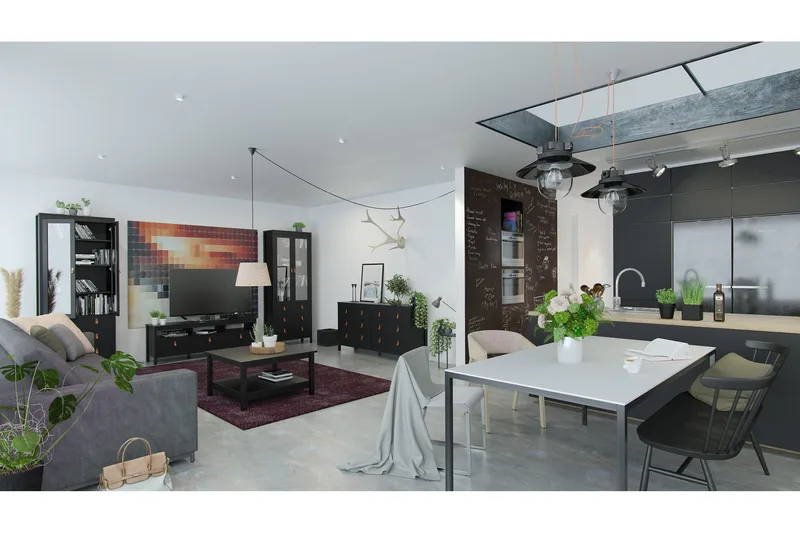 Vallvidera Tv-bänk 151 cm - Svart/Natur - Möbler - TV- & Mediamöbler - TV bänk & mediabänk