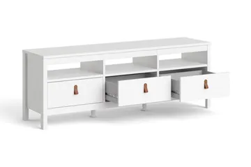 Vallvidera Tv-bänk 151 cm - Vit/Natur - Möbler - TV- & Mediamöbler - TV bänk & mediabänk