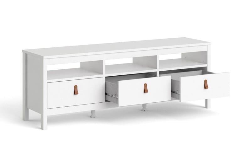 Vallvidera Tv-bänk 151 cm - Vit/Natur - Möbler - TV- & Mediamöbler - TV bänk & mediabänk