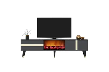 Vania Tv-bänk 150 cm - Guld - Möbler - TV- & Mediamöbler - TV bänk & mediabänk